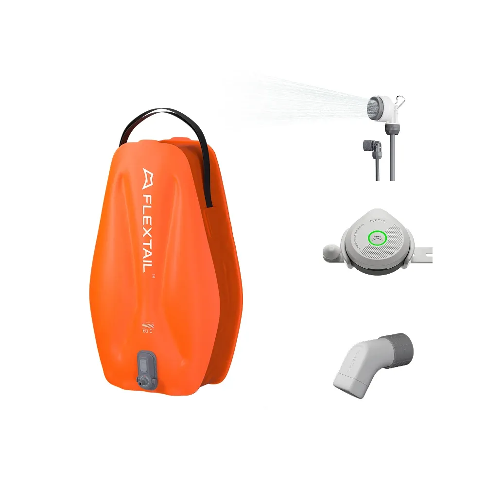 FLEXTAIL Tiny Shower Bucket – Réservoir d'eau extérieur 20 L avec pompe intégrée, distribution automatique et réglage à deux vitesses 7