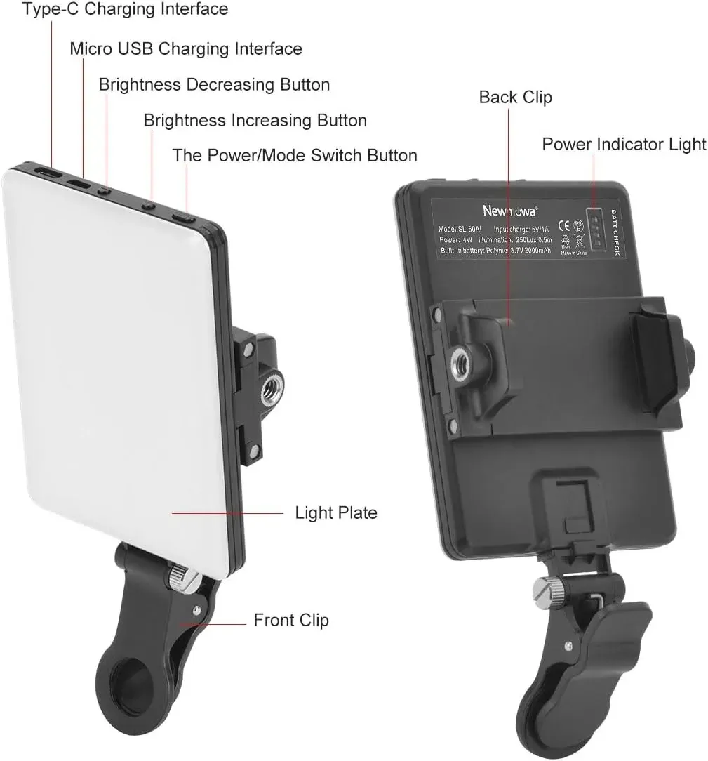 Lampe LED portable pour visioconférence