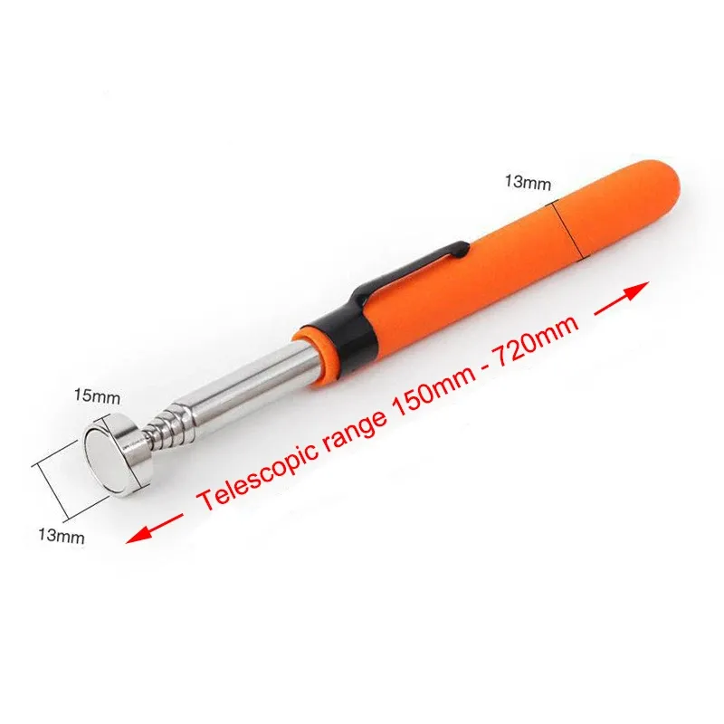 Stylo magnétique télescopique tête magnétique