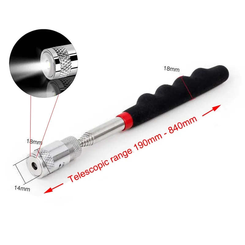Mini stylo magnétique télescopique portable : outil de ramassage extensible pour boulons et écrous 13