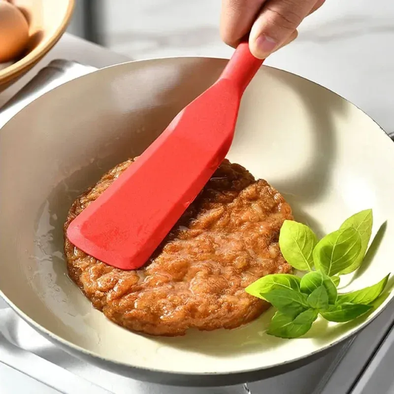 Spatule de cuisine en silicone antiadhésive pour steak, crêpes et œufs frits 4