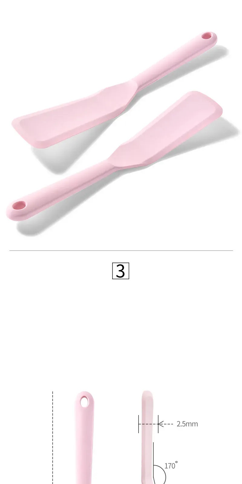 Spatule en silicone en situation de cuisson