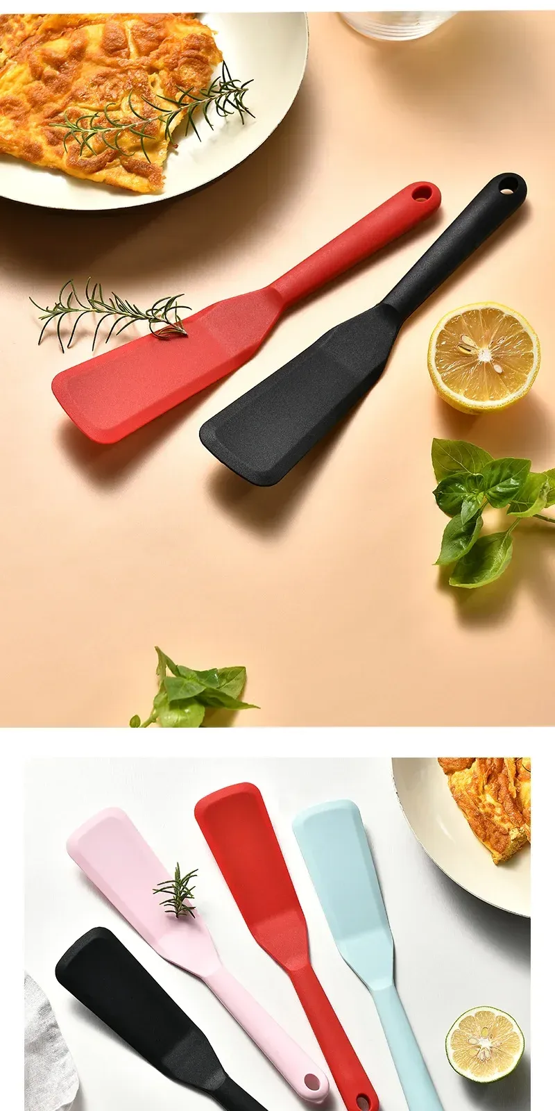 Spatule en silicone, présentation finale