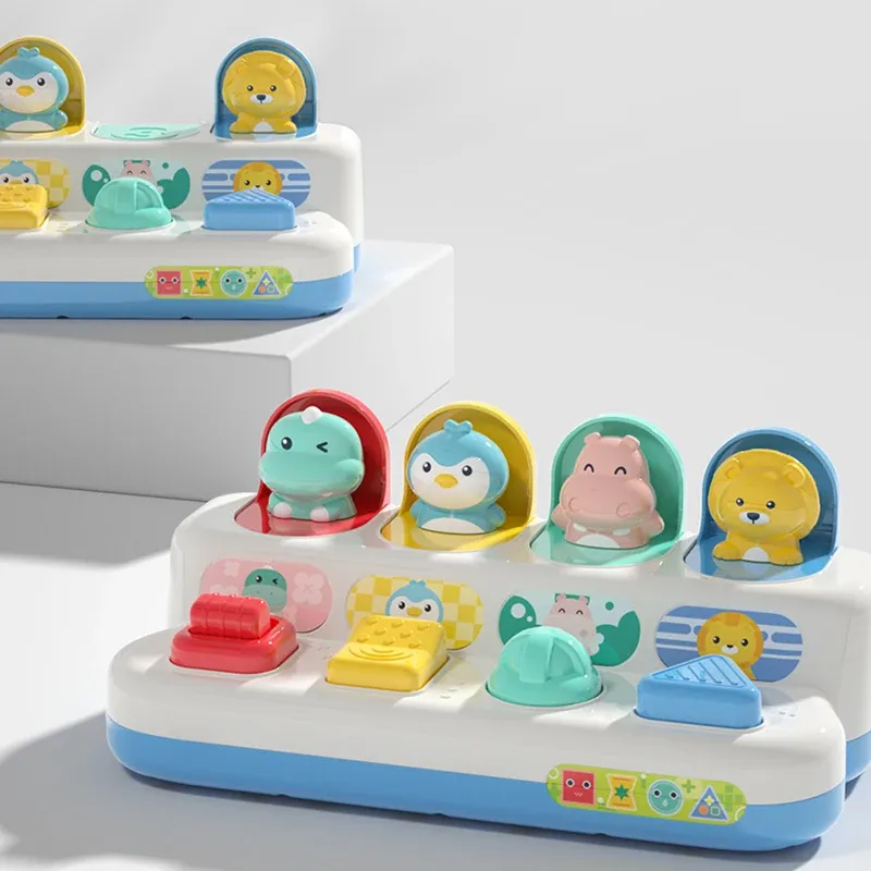 Jouet d'éveil pop-up interactif pour bébé, jeu de cause à effet Montessori 2