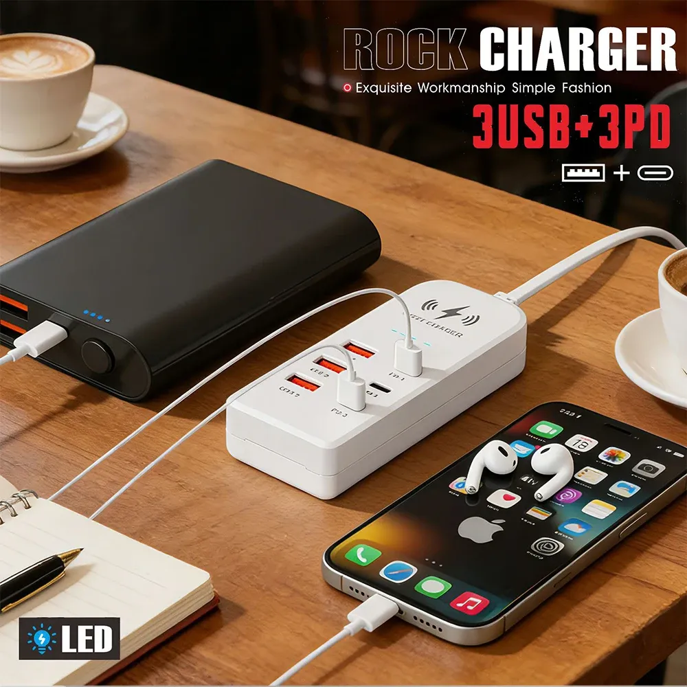 Chargeur USB-C dans un intérieur moderne
