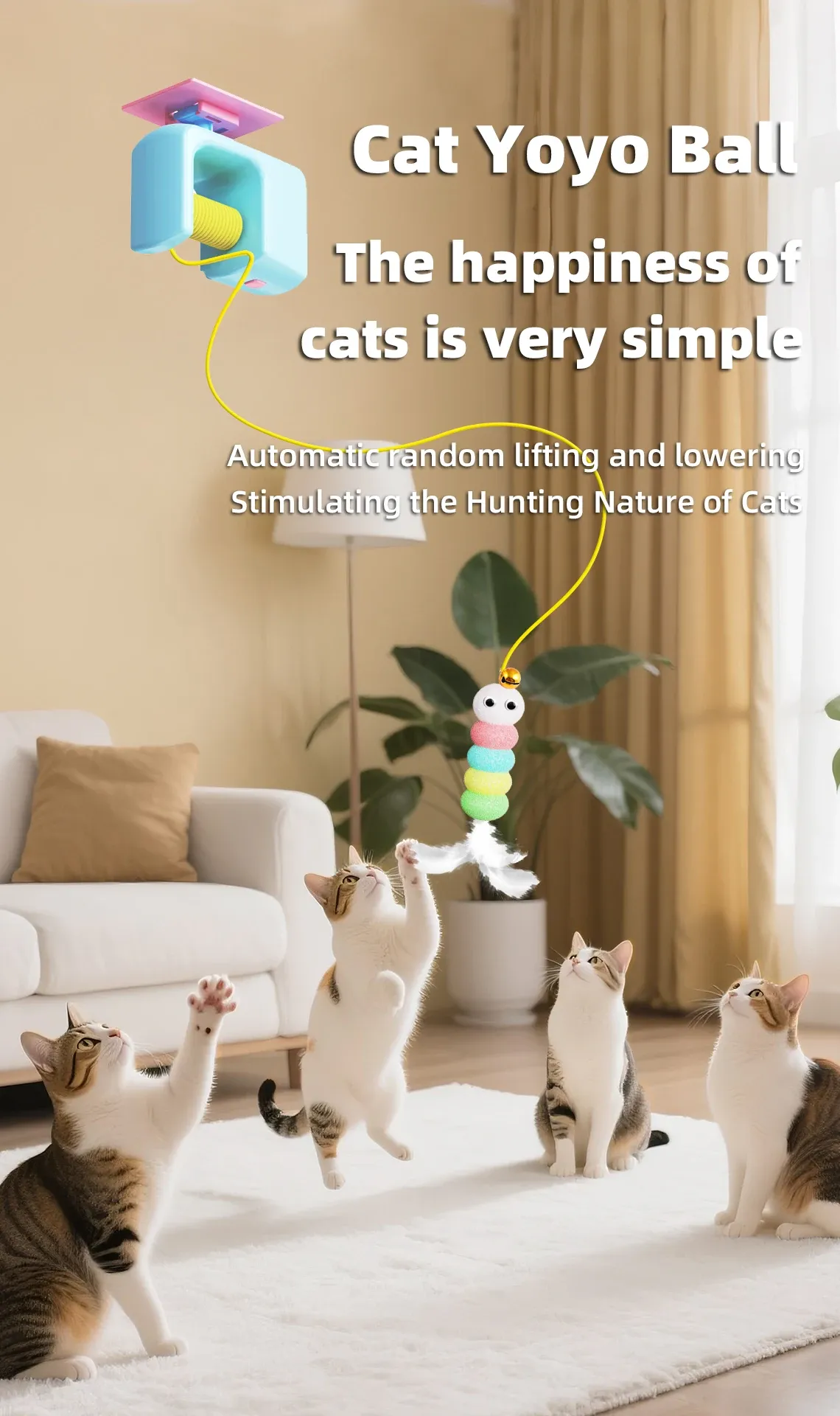 Jouet interactif électrique pour chat