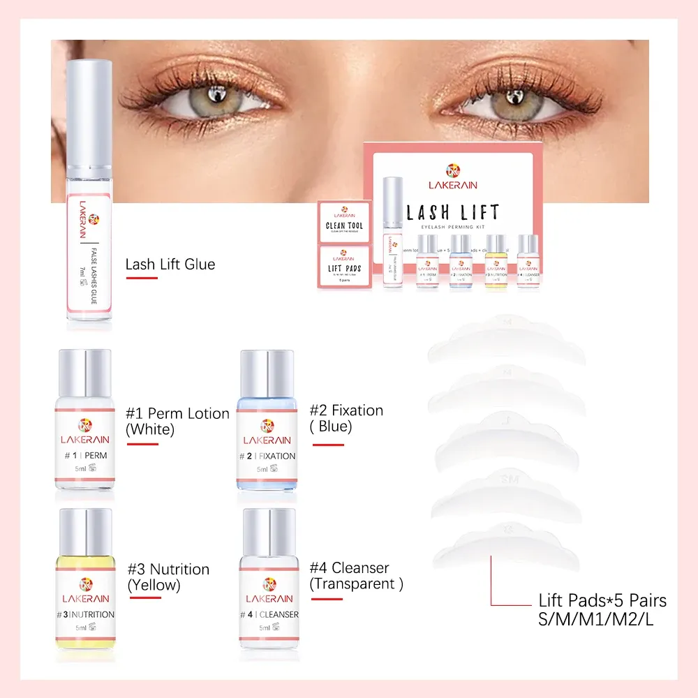 Kit de rehaussement de cils semi-permanent, lift de cils professionnel, usage domestique 6