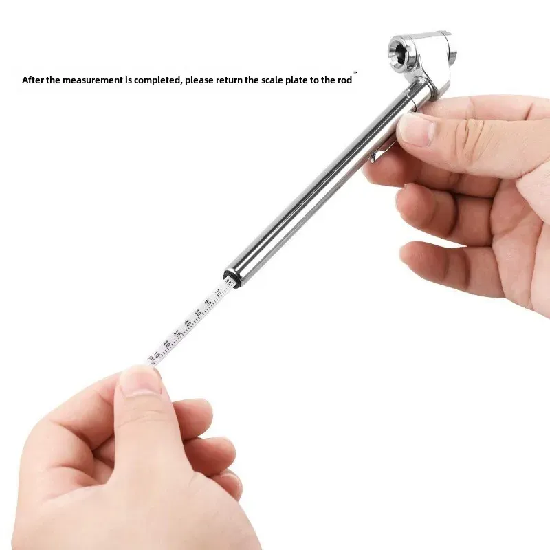 Manomètre de pression pour pneus à crayon, jauge de gonflage pour camions à double tête 10-120 PSI, contrôleur mécanique de précision à double embout 4