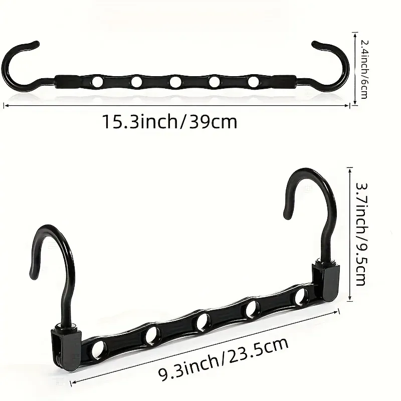 Cintres magiques gain de place, lot de 5, 10 ou 20 pièces, organisateur de penderie en plastique robuste 2