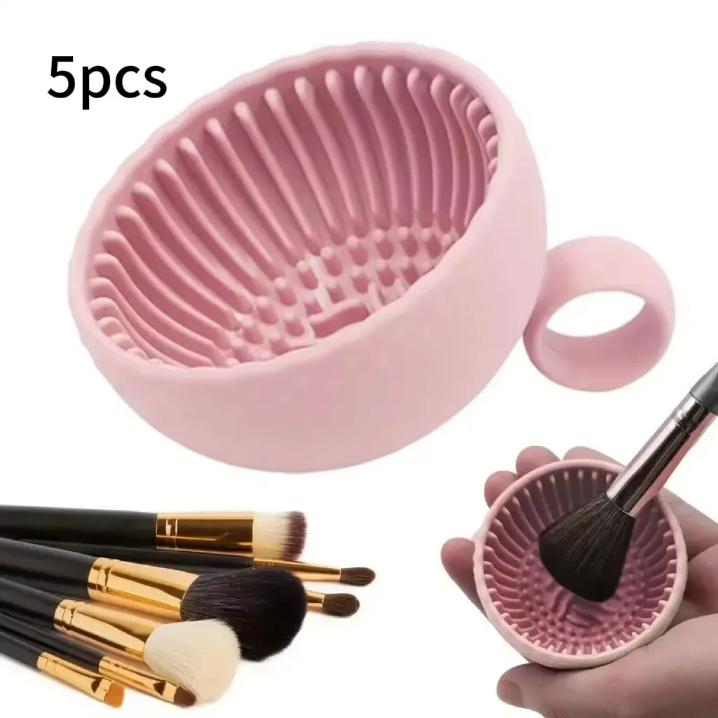 Nettoyeur de pinceaux de maquillage QuickClean en silicone avec bol antidérapant 7