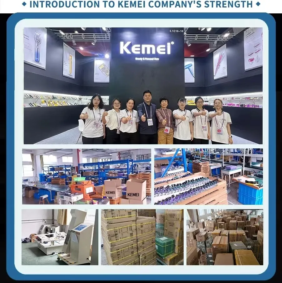 Tondeuse Kemei KM-2299 sous différents angles