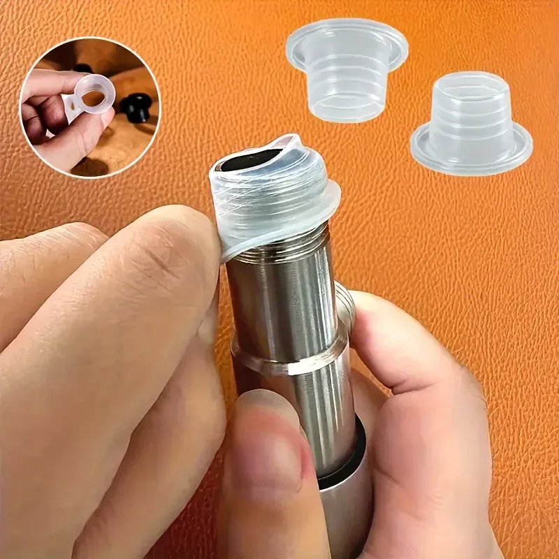 Joints en silicone installés sur un robinet