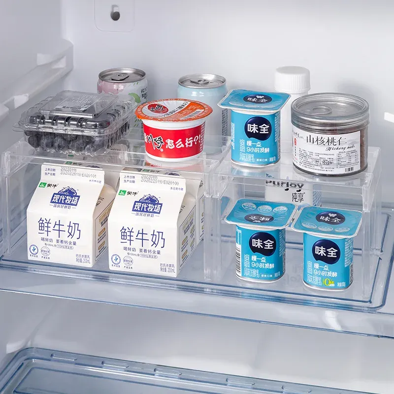 Organisateur de placard extensible transparent, séparateur d'épices et de vaisselle, polyvalent pour cuisine et salle de bain 2