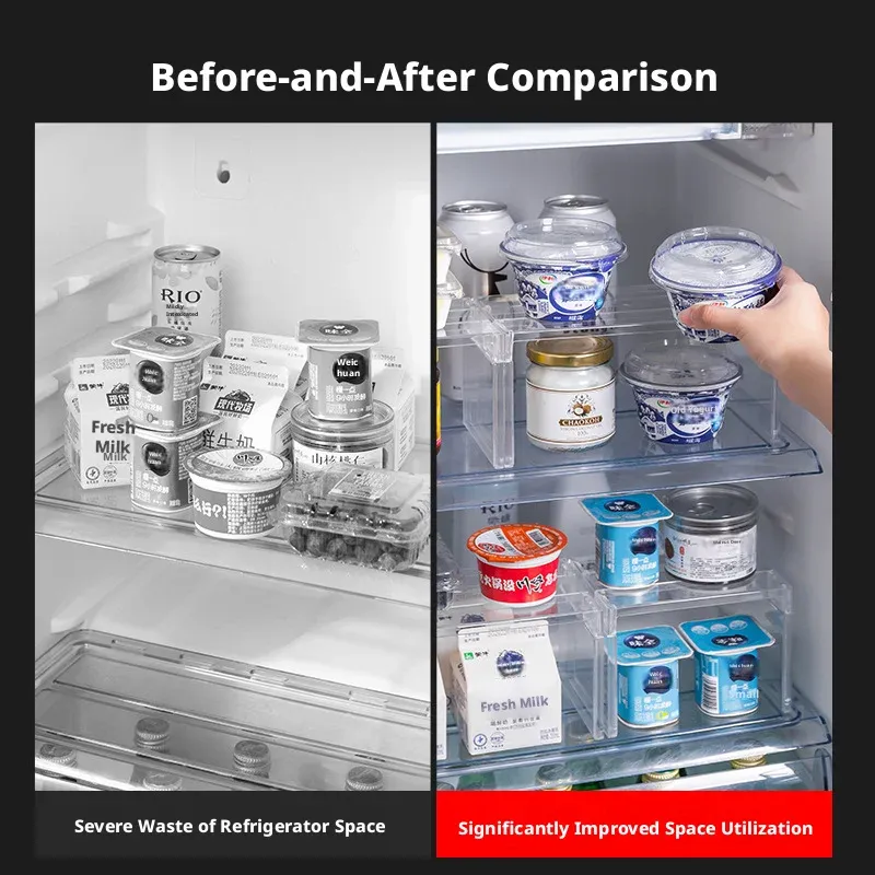 Organisateur de placard extensible transparent, séparateur d'épices et de vaisselle, polyvalent pour cuisine et salle de bain 4