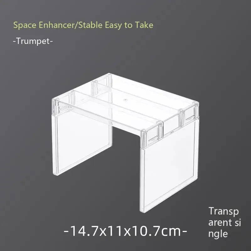 Organisateur de placard extensible transparent, séparateur d'épices et de vaisselle, polyvalent pour cuisine et salle de bain 5