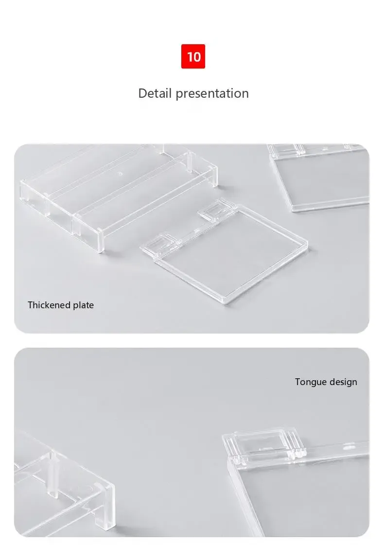 Organisateur de placard extensible transparent, finition et matériau