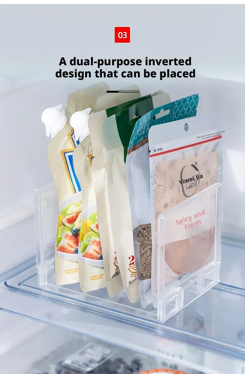 Organisateur de placard extensible transparent, utilisation en cuisine