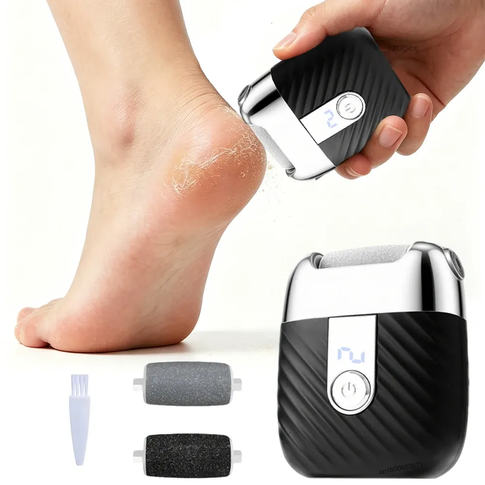 Ponceuse électrique pour pieds rechargeable et portable, éliminateur automatique de callosités et de peaux mortes sèches et craquelées - Image 1
