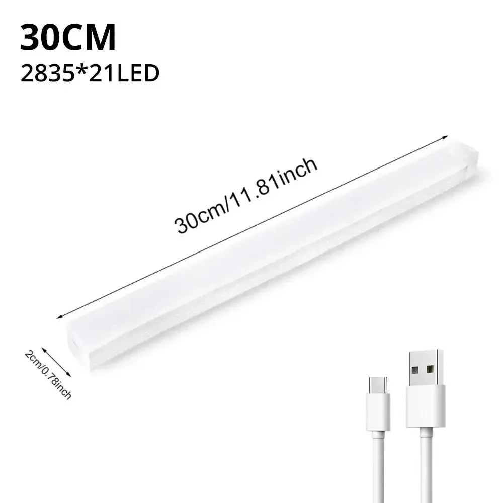 Veilleuse LED sans fil à détecteur de mouvement, rechargeable par USB, avec fixation magnétique pour armoire, chambre, placard, cuisine et couloir 9