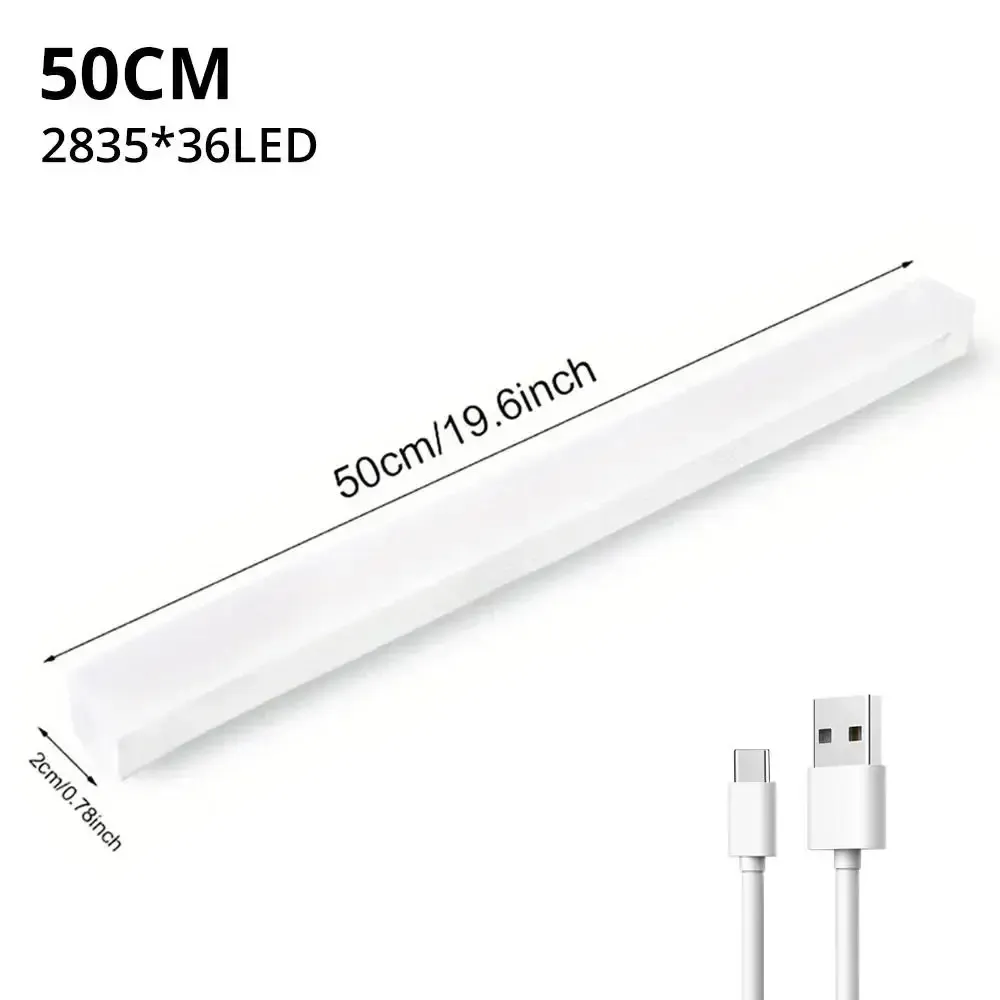 Veilleuse LED sans fil à détecteur de mouvement, rechargeable par USB, avec fixation magnétique pour armoire, chambre, placard, cuisine et couloir 7