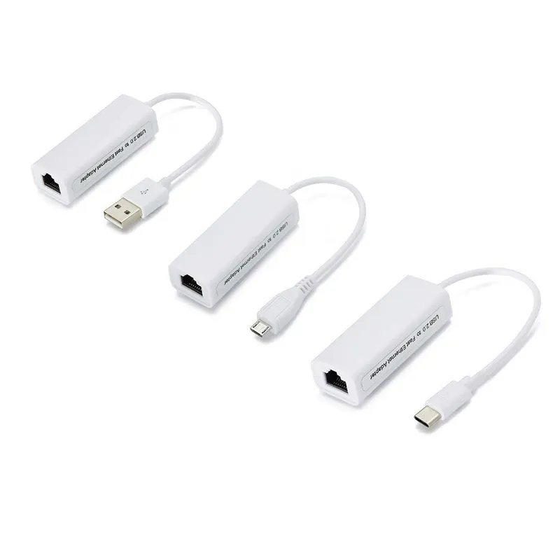 Adaptateur réseau Ethernet USB 2.0 vers RJ45 100 Mbps pour tablette, ordinateur portable et Android