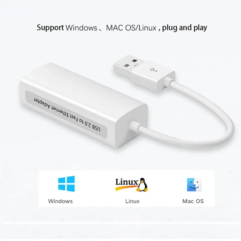 Répartiteur Ethernet USB vers RJ45 vue détaillée 8