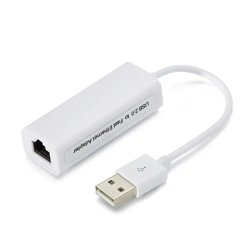 Adaptateur réseau Ethernet USB 2.0 vers RJ45 100 Mbps pour tablette, ordinateur portable et Android 8