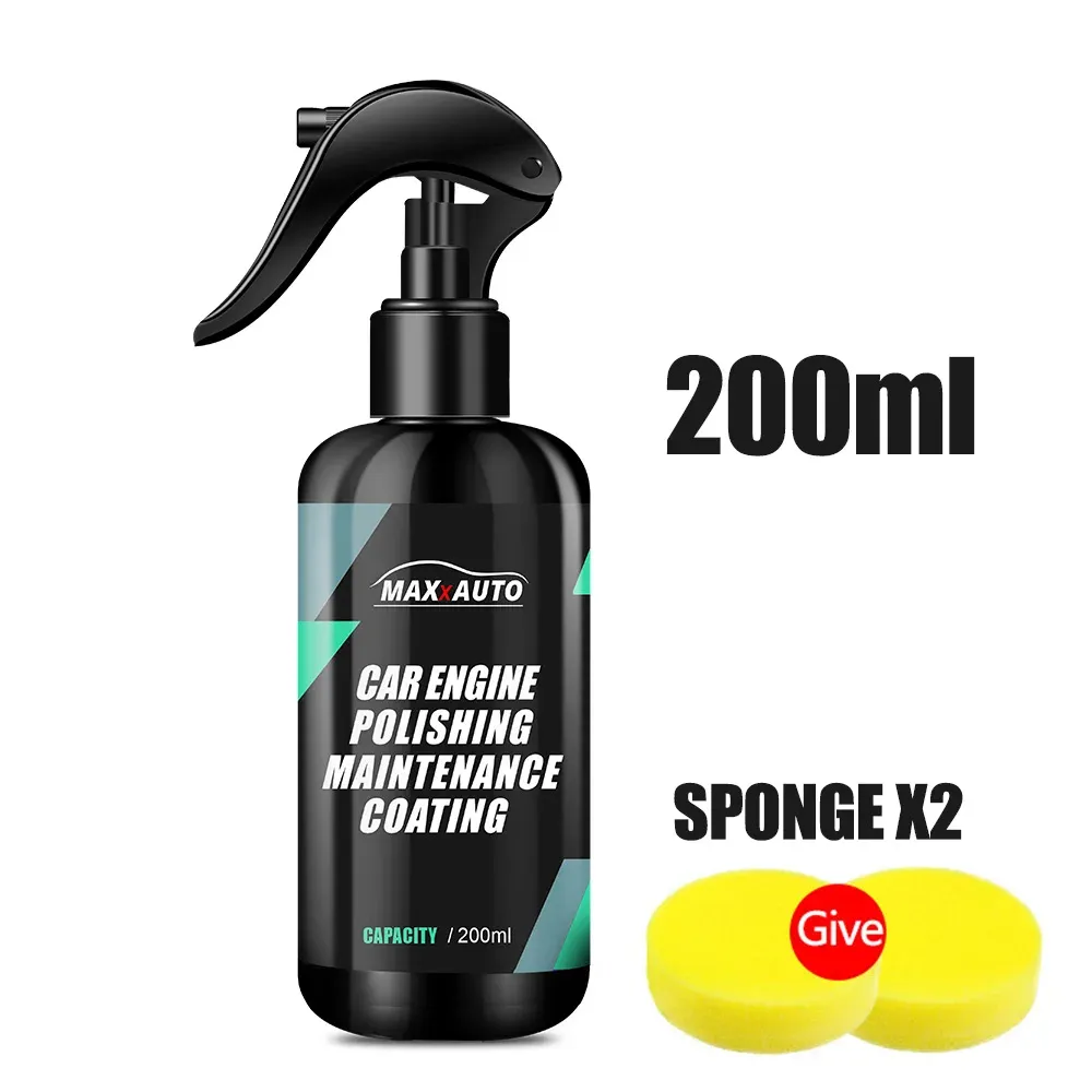 Nettoyant pour compartiment moteur automobile, rénovateur et décontaminant puissant, produit de nettoyage et de polissage pour voiture 8