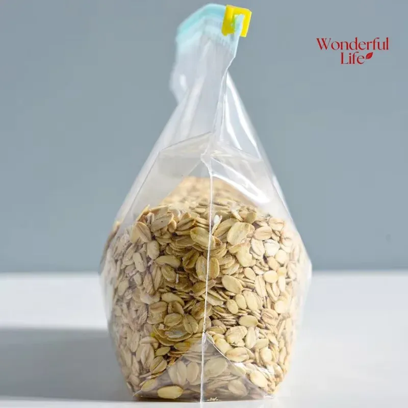 Sacs de rangement réutilisables à fermeture zippée, transparents et de qualité alimentaire, lot de 10 ou 45 pièces 6