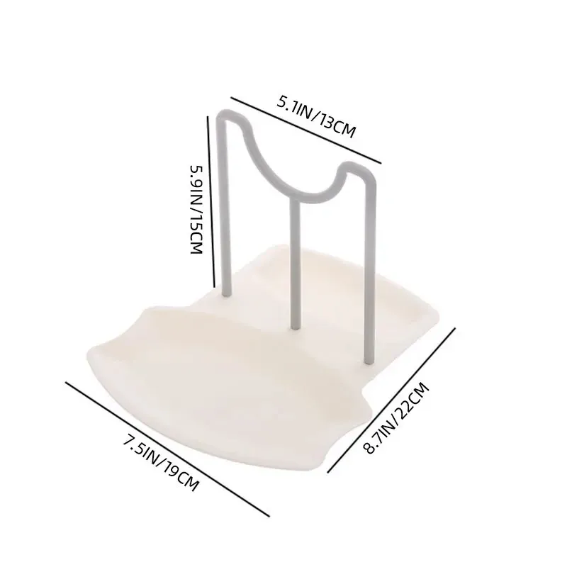 Support de rangement pour couvercles de casseroles et poêles – Étagère de cuisine sans perçage avec porte-ustensiles 6
