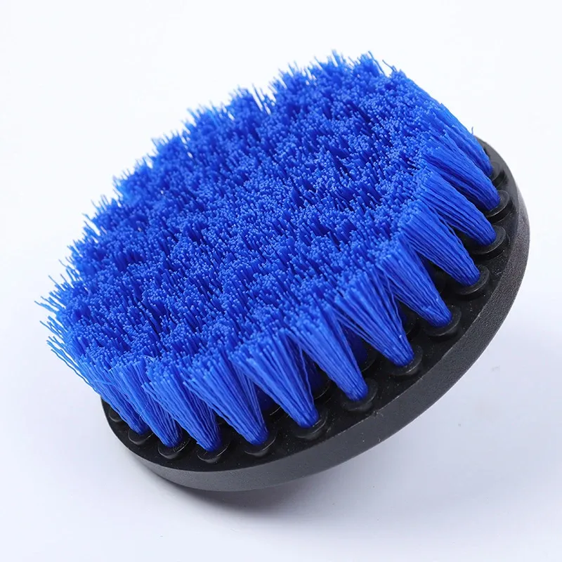 Kit de brosses de nettoyage bleues 4 pouces pour perceuse, brosses en nylon pour pneus et detailing automobile 8