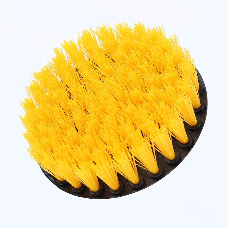 Kit de brosses de nettoyage bleues 4 pouces pour perceuse, brosses en nylon pour pneus et detailing automobile 12