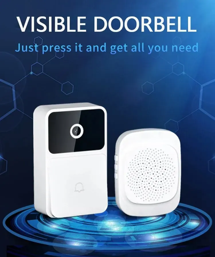 Sonnette vidéo WiFi sans fil, détail du design