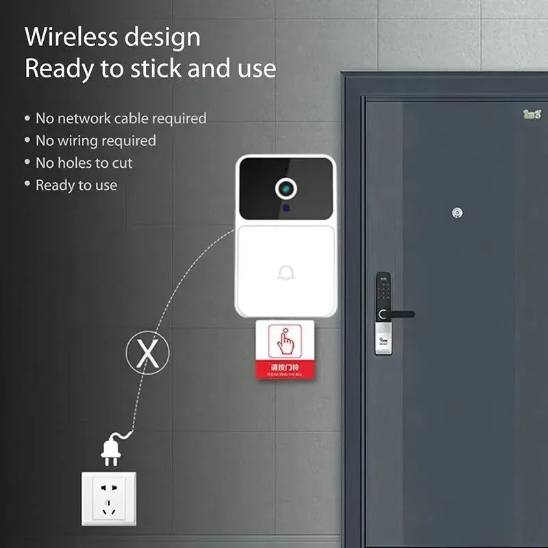 Sonnette vidéo WiFi sans fil, vue d'ensemble