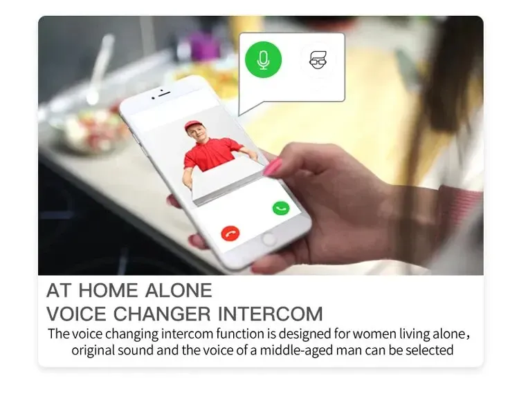Sonnette vidéo WiFi sans fil, fonctionnalités