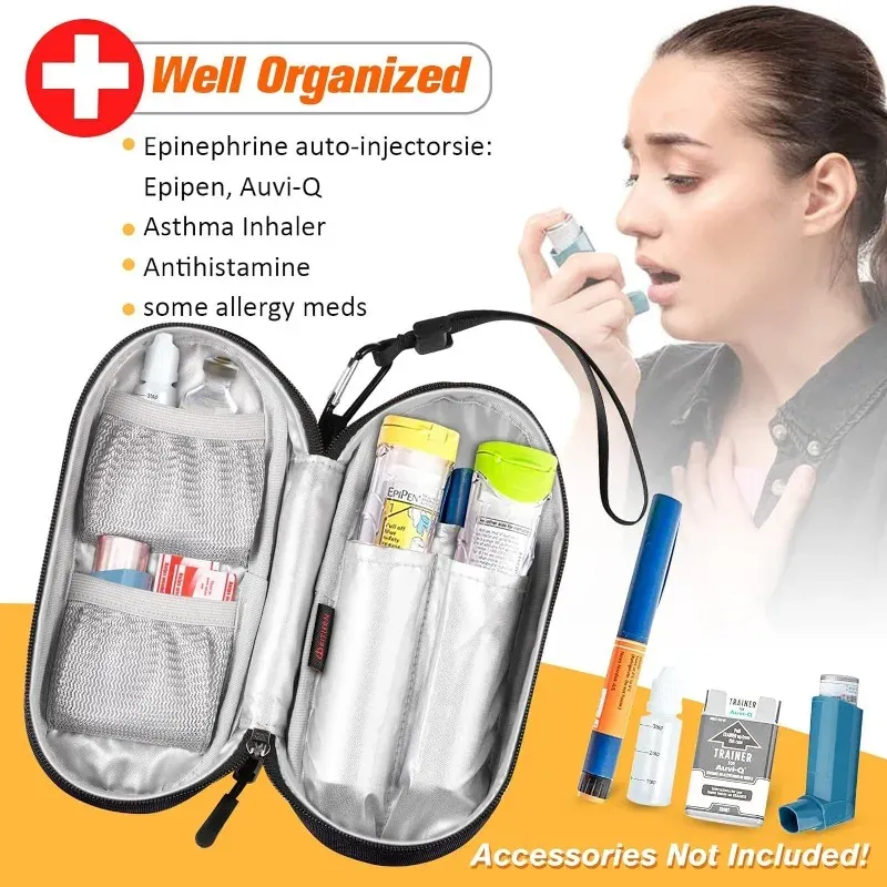Trousse de transport de médicaments organisée