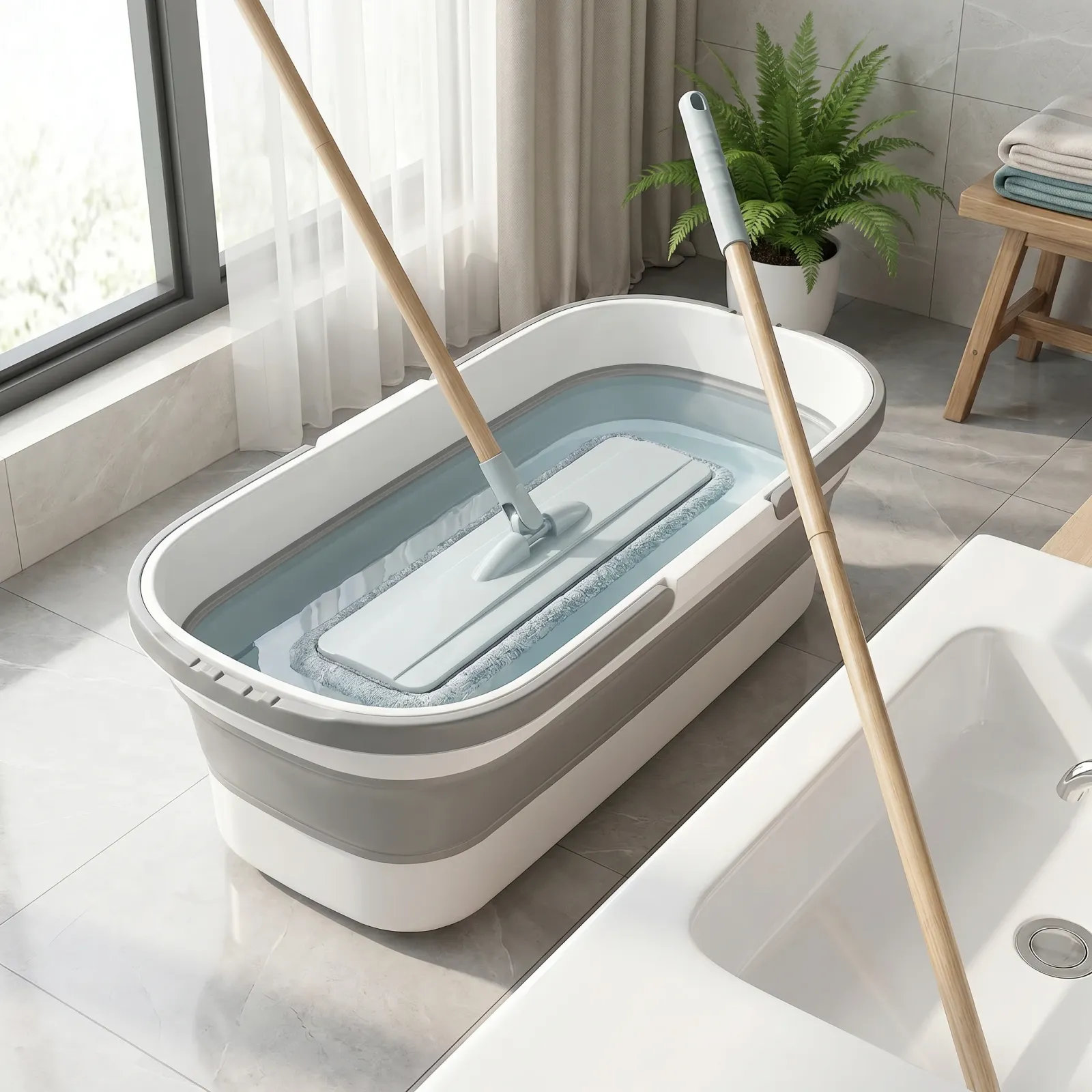 Détail du seau pliable