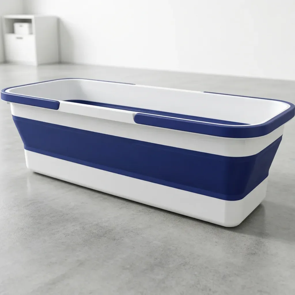 Seau pliable rectangulaire de grande capacité, épaissi 8