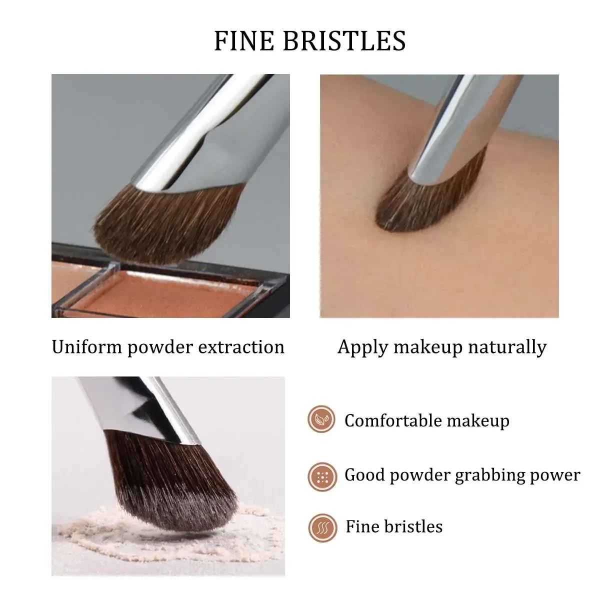 Pinceau de contour 3D pour le visage, pinceau de maquillage à tête souple pour blush et enluminage, cosmétiques coréens, outil de beauté pour le visage 5