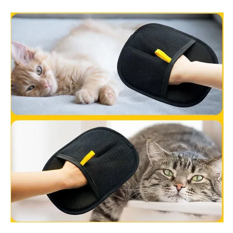 Gant de toilettage pour animaux de compagnie, idéal pour retirer les poils de chat et de chien sur les canapés, tapis et vêtements 3