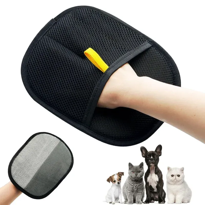 Gant de toilettage pour animaux de compagnie, idéal pour retirer les poils de chat et de chien sur les canapés, tapis et vêtements 2