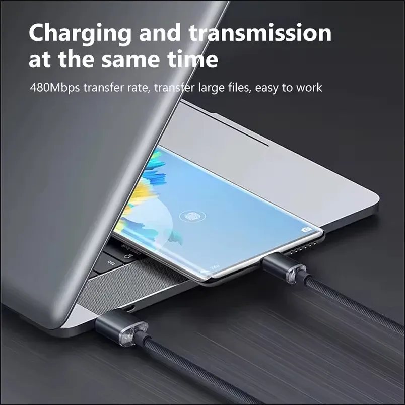 Câble de charge USB-C ultra rapide 120 W pour Samsung, Xiaomi, Huawei, OnePlus, POCO et OPPO 5