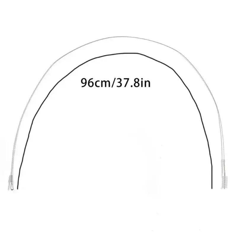 Kit de nettoyage pour vidange de réfrigérateur avec brosse longue et flexible pour tuyau d'eau 5
