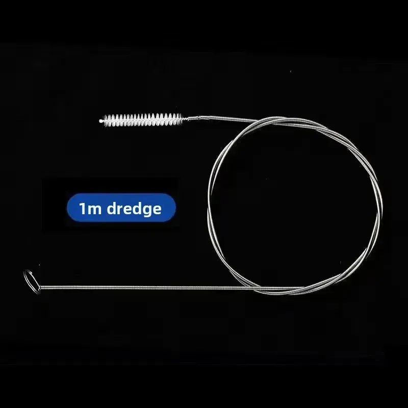 Kit de nettoyage pour vidange de réfrigérateur avec brosse longue et flexible pour tuyau d'eau 7