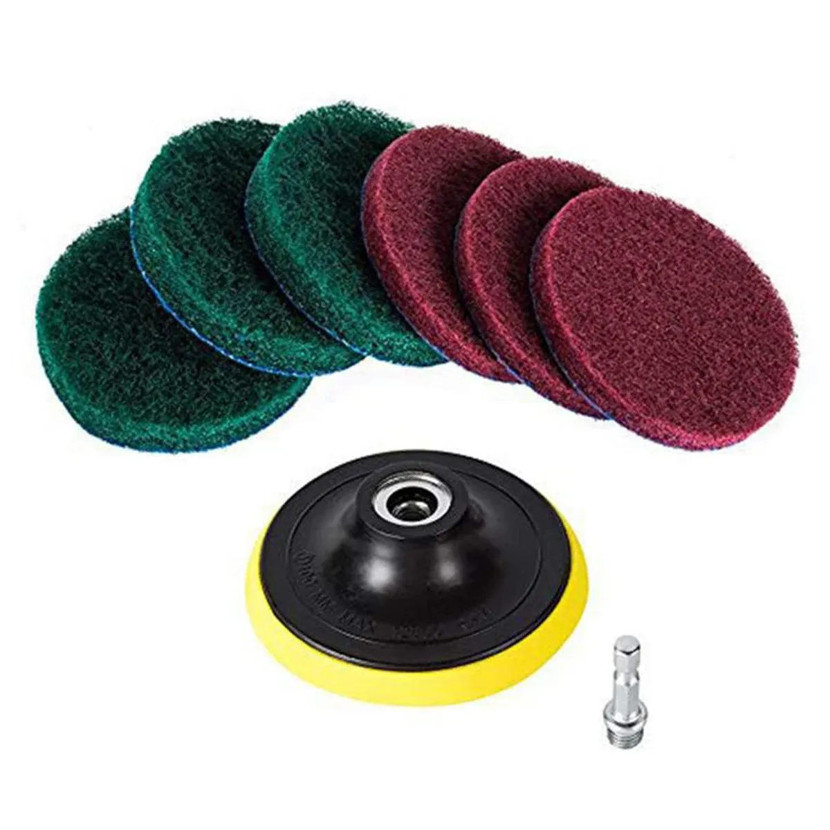 Kit de brosses de nettoyage électriques pour perceuse, brosse à récurer en plastique pour carrelage, voiture, salle de bains et cuisine 3