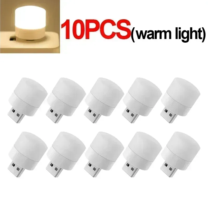 Lampe de table LED USB mini lampe de lecture pour chevet, lumière blanc chaud, protection des yeux 10