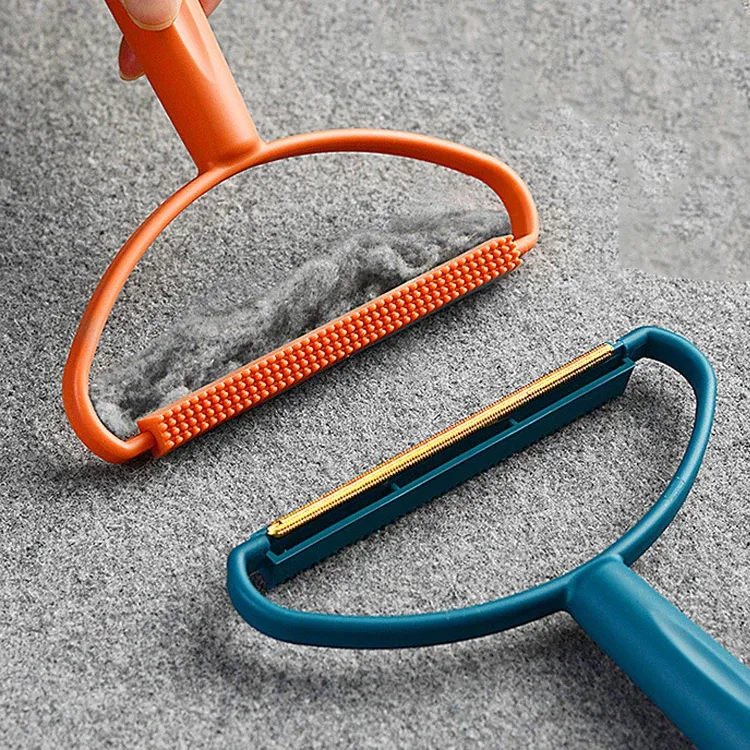 Peluches Dissolvant double face portable, brosse anti-poils d'animaux, dissolvant manuel pour vêtements, rasoir anti-bouloches, brosse à vêtements et tapis 2