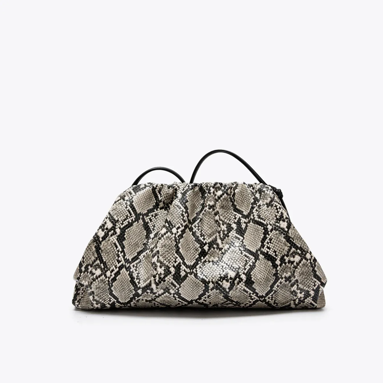 Sac à main pour femme en forme de serpent plissé, pochette nuage, motif serpent, sac bandoulière de luxe design 2