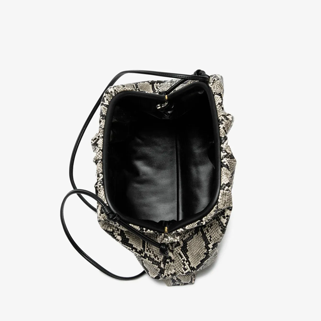 Sac à main pour femme en forme de serpent plissé, pochette nuage, motif serpent, sac bandoulière de luxe design 6