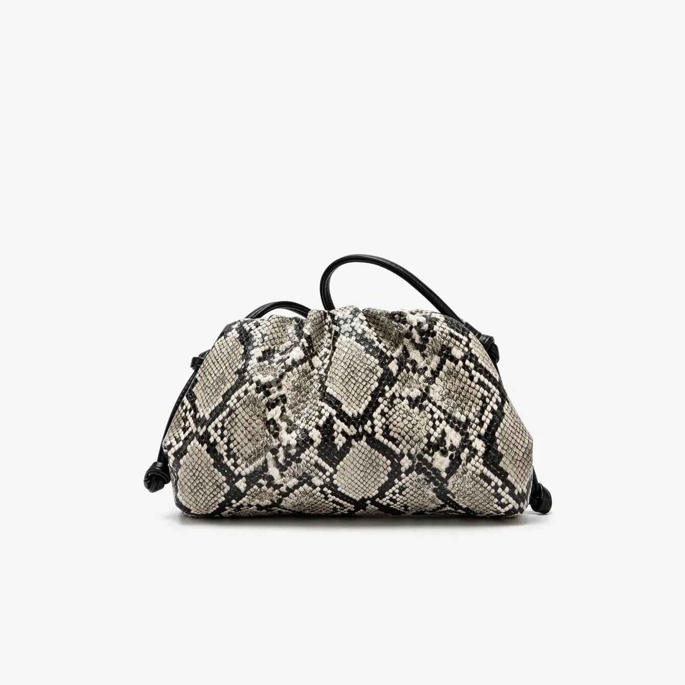 Sac à main pour femme en forme de serpent plissé, pochette nuage, motif serpent, sac bandoulière de luxe design 9